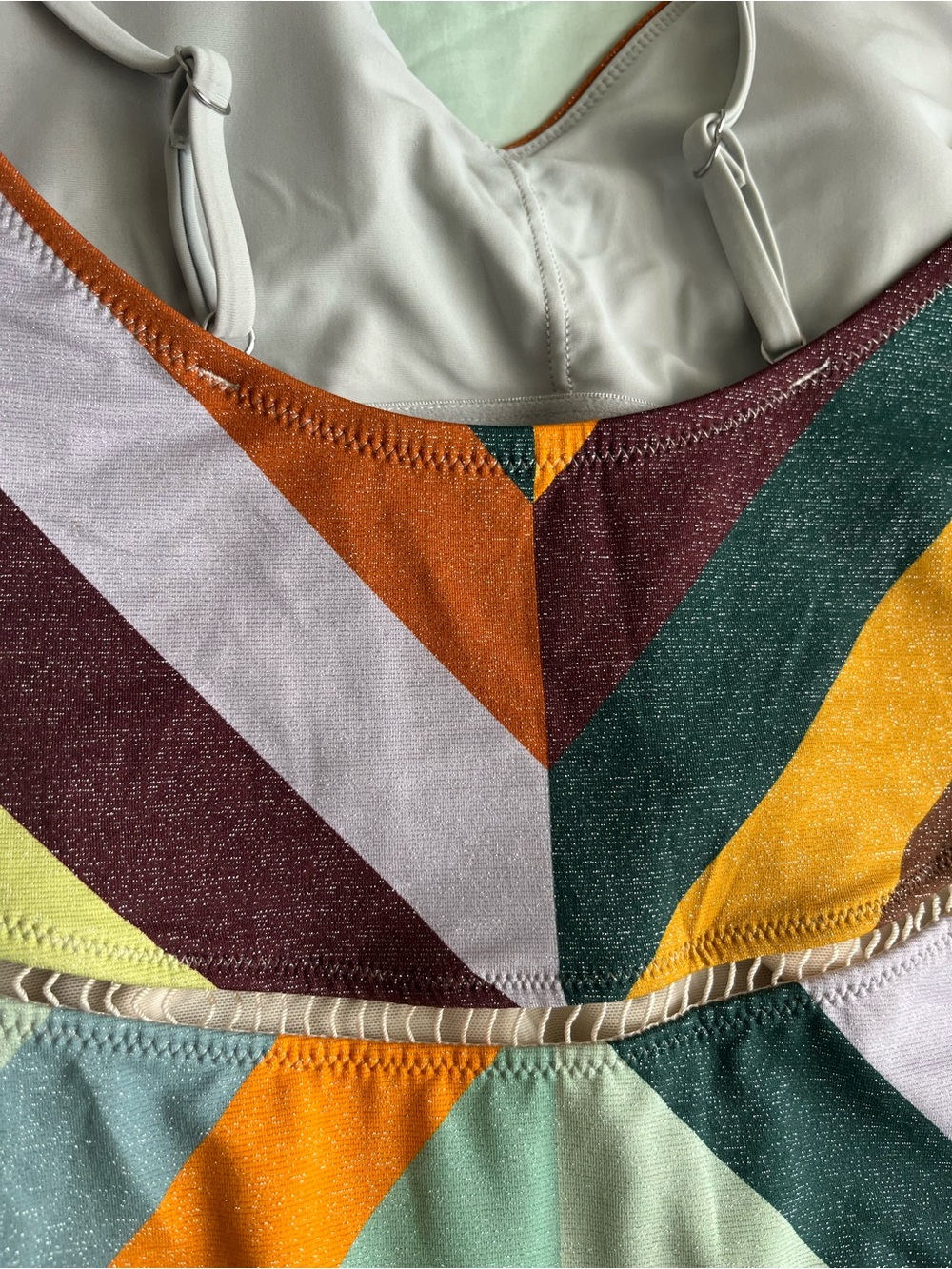 Multicolor Chevron One-Piece Swimsuit - Picture 7 of 7